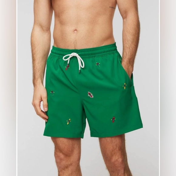 5.75" Kayak Printed Traveler Classic Swim Trunks - Size L - Picture 2 of 5